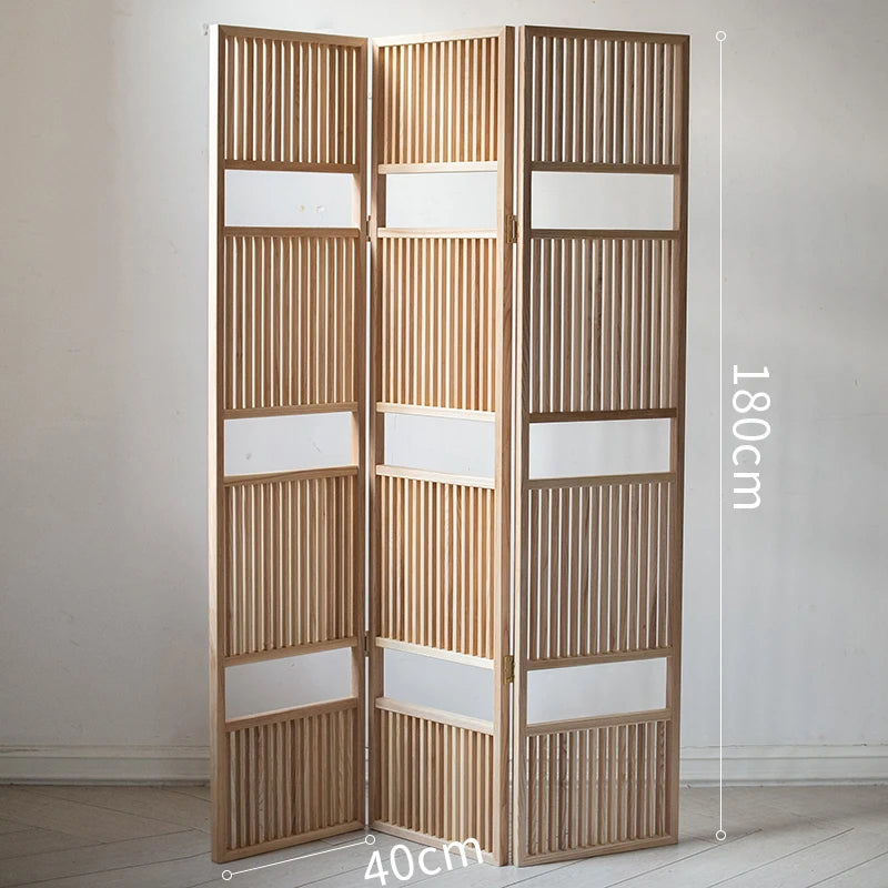 nouveau paravent en bois massif style zen japonais ancien - vue 7 sur 7