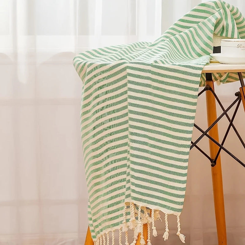 serviette de plage turque coton tissé léger absorbant