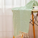 serviette de plage turque coton tissé style rayé