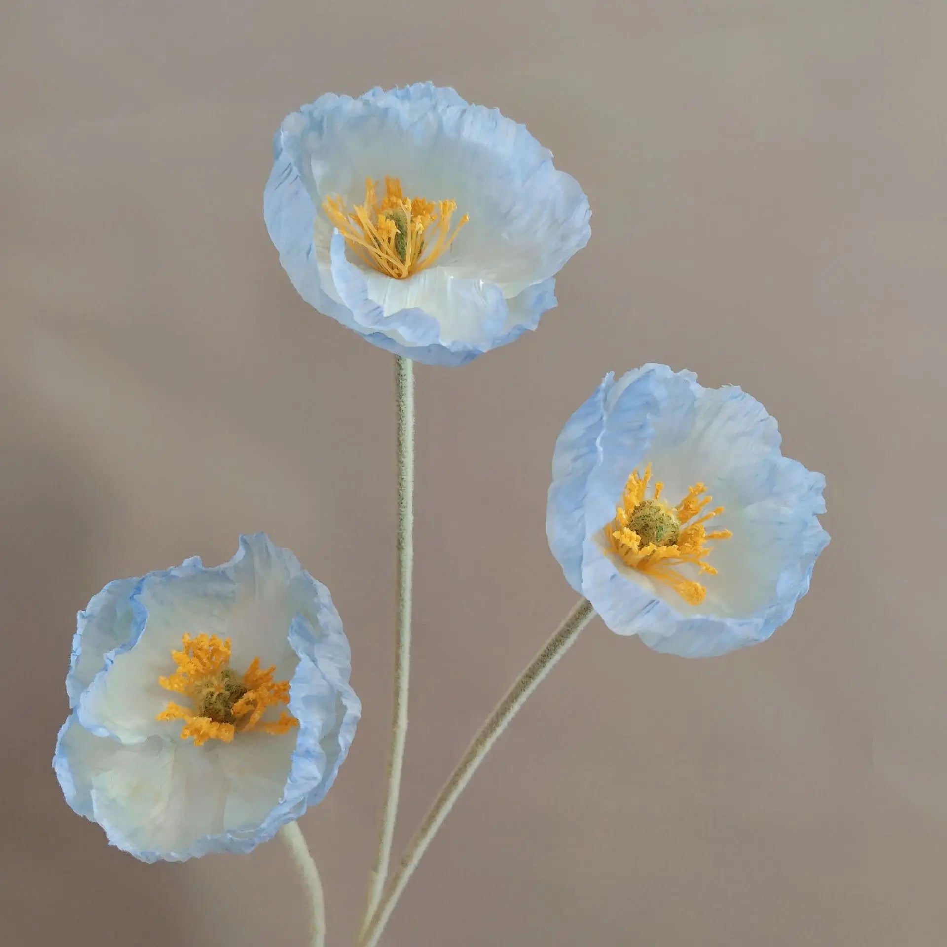 branche de fleurs artificielles pavot pour décoration et bricolage - vue 6 sur 10