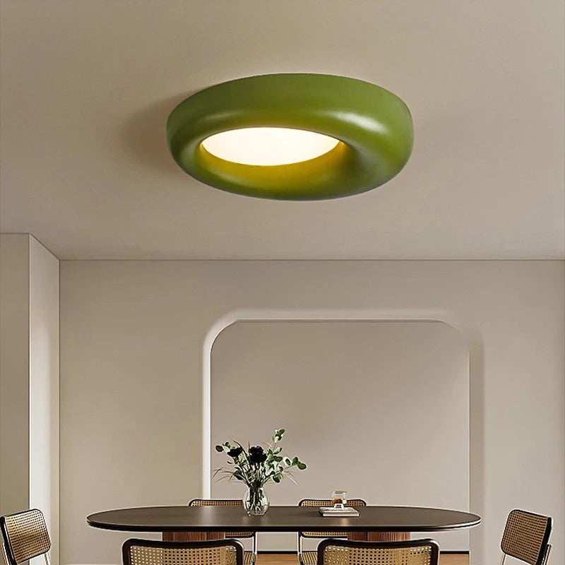 Plafonnier Led de Style crème nordique - vue 5 sur 9