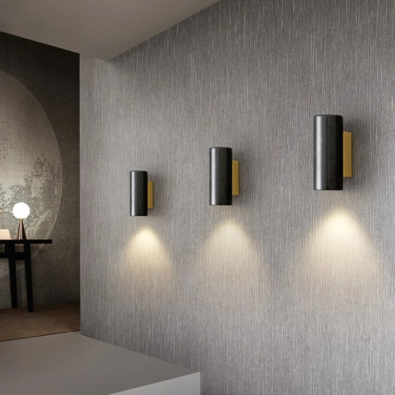 applique murale en marbre pour décoration et éclairage d'allée - vue 5 sur 12