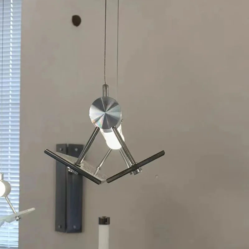 suspension en verre avec fil métallique réglable - vue 3 sur 7