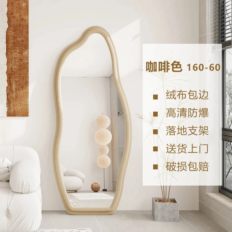 miroirs décoratifs muraux ondulés style nordique esthétique - vue 10 sur 17