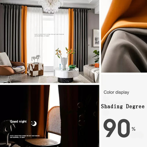 Rideau occultant moderne plissé pour chambre salon - vue 22 sur 21