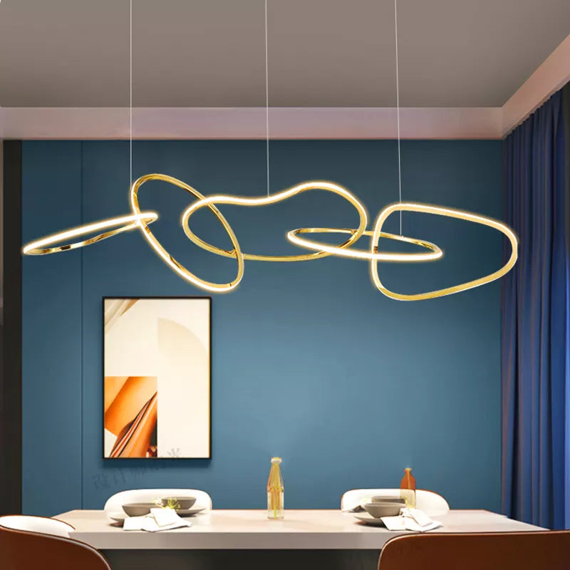 Chambre moderne salle à manger décorative led plafonniers lampes suspendues éclairage intérieur éclairage intérieur plafonnier lustre - vue 2 sur 7