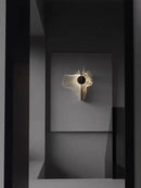 applique murale led chromée en acier inoxydable style science-fiction