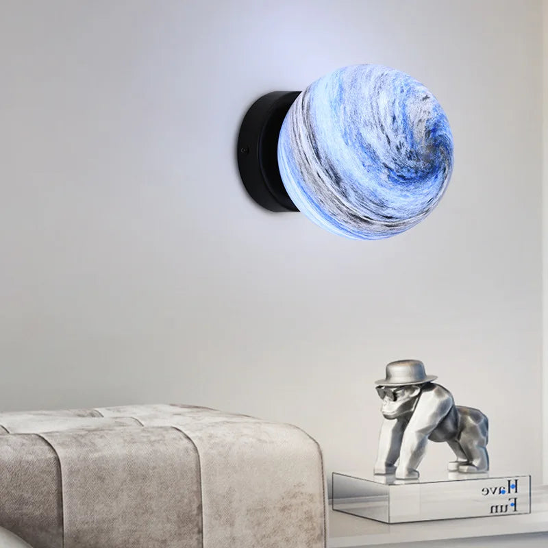 plafonnier planet ball moderne minimaliste pour éclairage intérieur européen - vue 4 sur 9