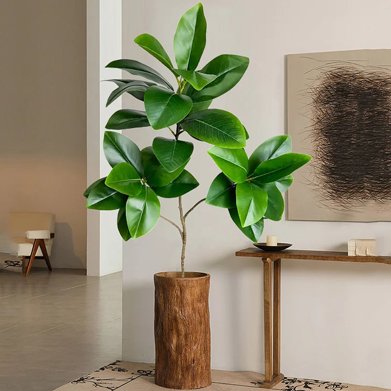 grands ficus artificiels en caoutchouc pour décoration de Noël - vue 5 sur 9