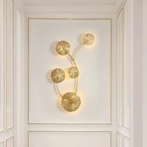 applique murale led dorée design moderne pour décoration intérieure