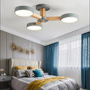 Modern Wooden Ceiling Light For Living Room 3/6/8 Lights Indoor Led Lights Luminaire Suspension Decoration Bedroom Hanglamp