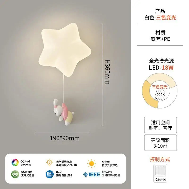 plafonnier moderne à LED avec couverture en coton décorative - vue 12 sur 12