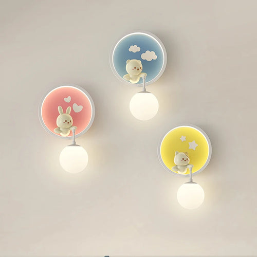 applique murale romantique éclairage décoratif animal pour enfant