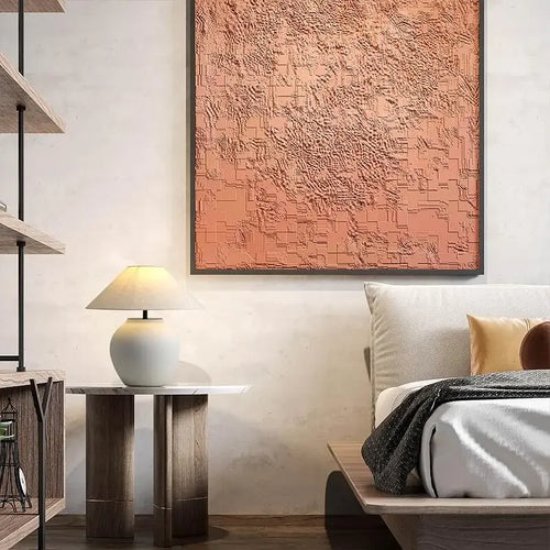 lampe à poser en céramique style wabi-sabi pour décoration intérieure