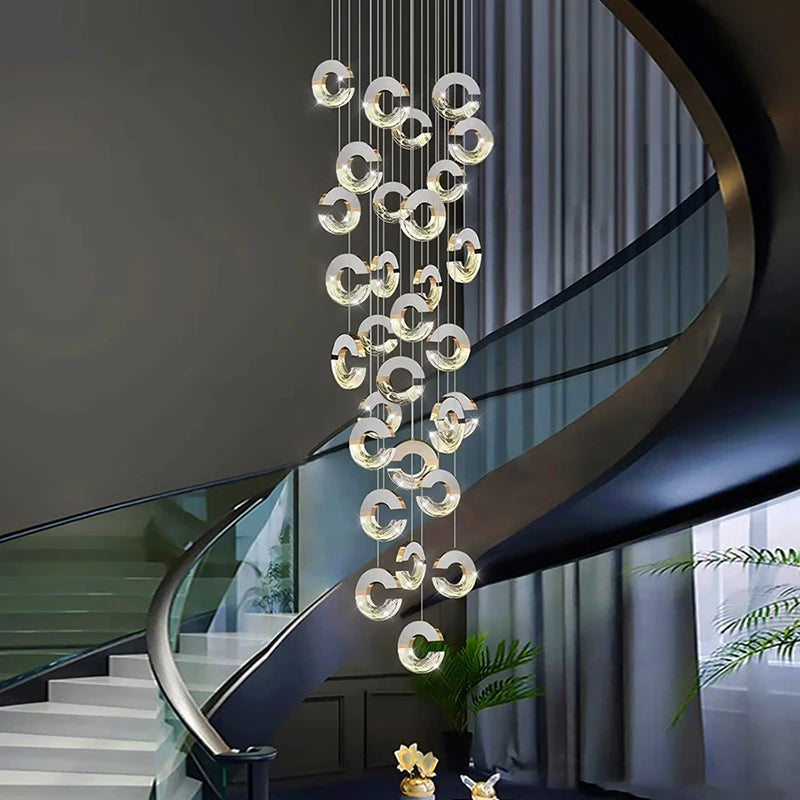 Lustre en cristal de décoration de maison moderne - vue 4 sur 12