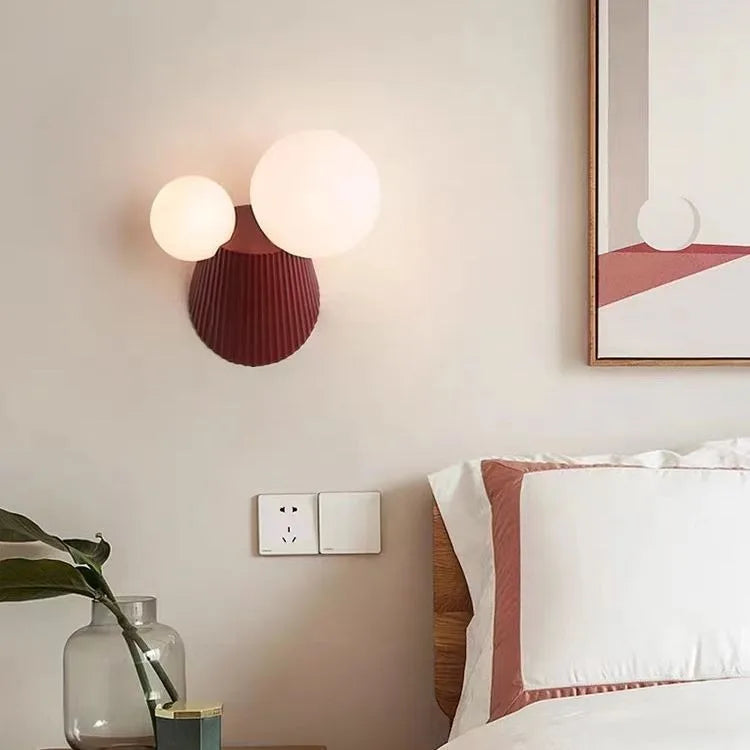 applique murale led cactus en résine verre pour étude - vue 3 sur 11