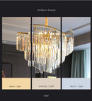 lustre en cristal design dimmable pour une ambiance élégante