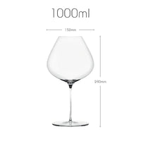 verre a vin bourgogne cristal fait main 1l