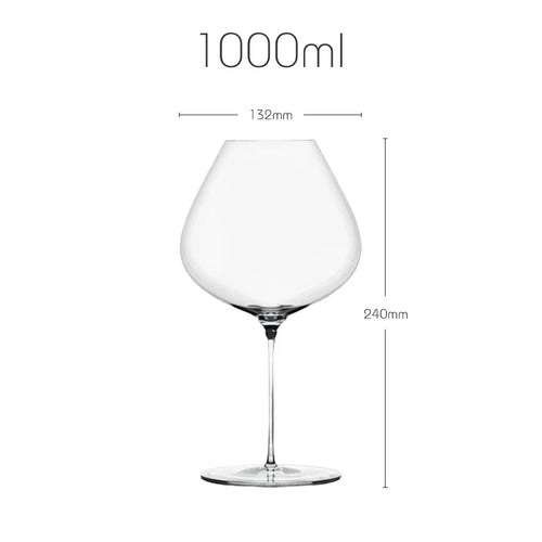 verre a vin bourgogne cristal fait main 1l