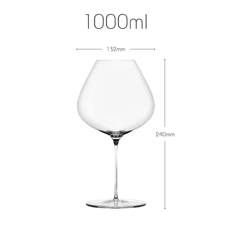 verre a vin bourgogne cristal fait main 1l