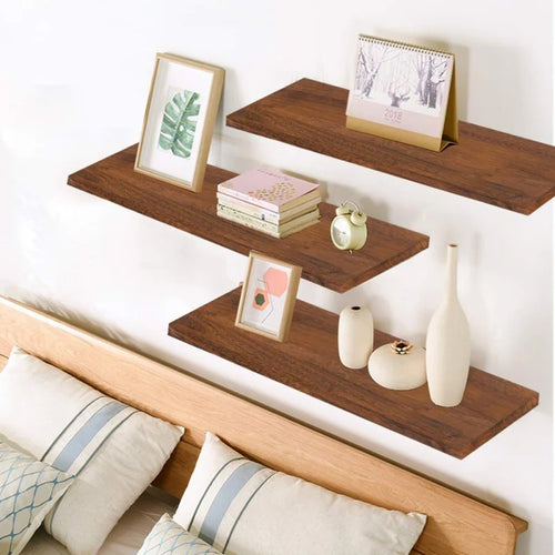 présentoir mural en bois rustique pour rangement décoratif - vue 2 sur 8