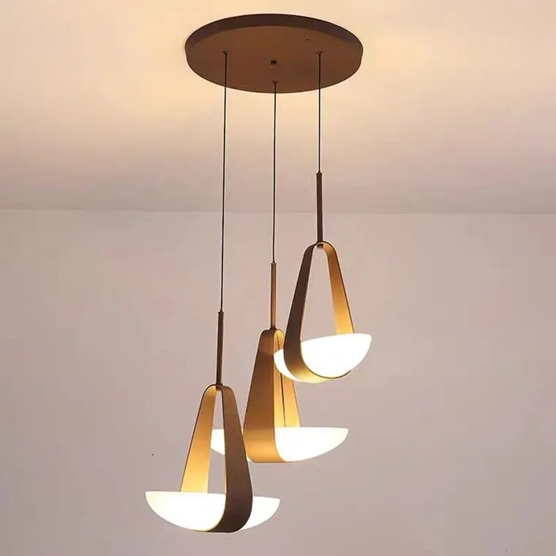 Lustre Led de style nordique - vue 5 sur 7