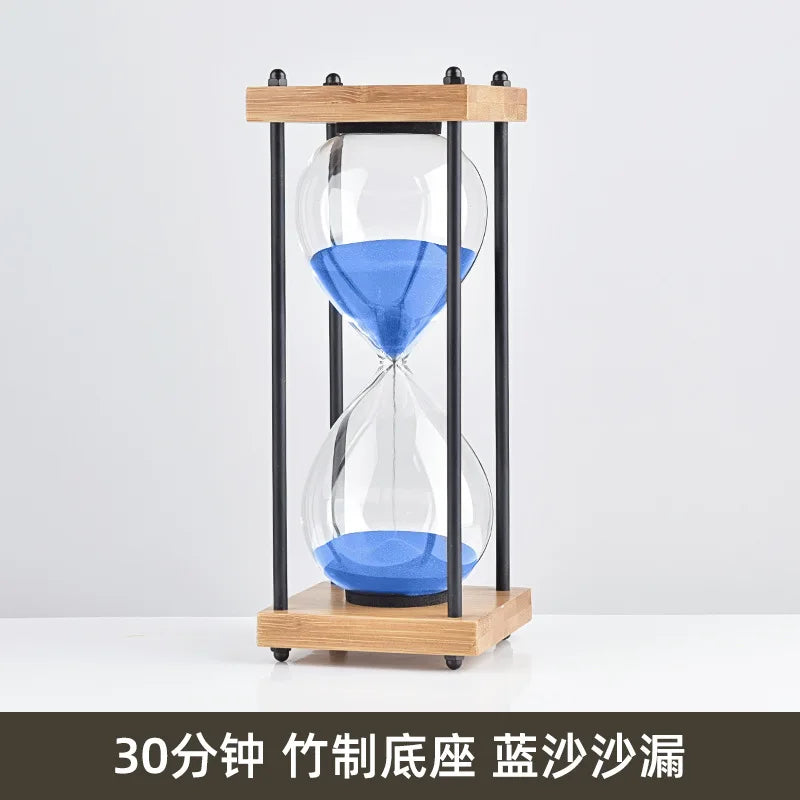 sablier en verre antichute pour enfants 30 minutes style rétro - vue 17 sur 17