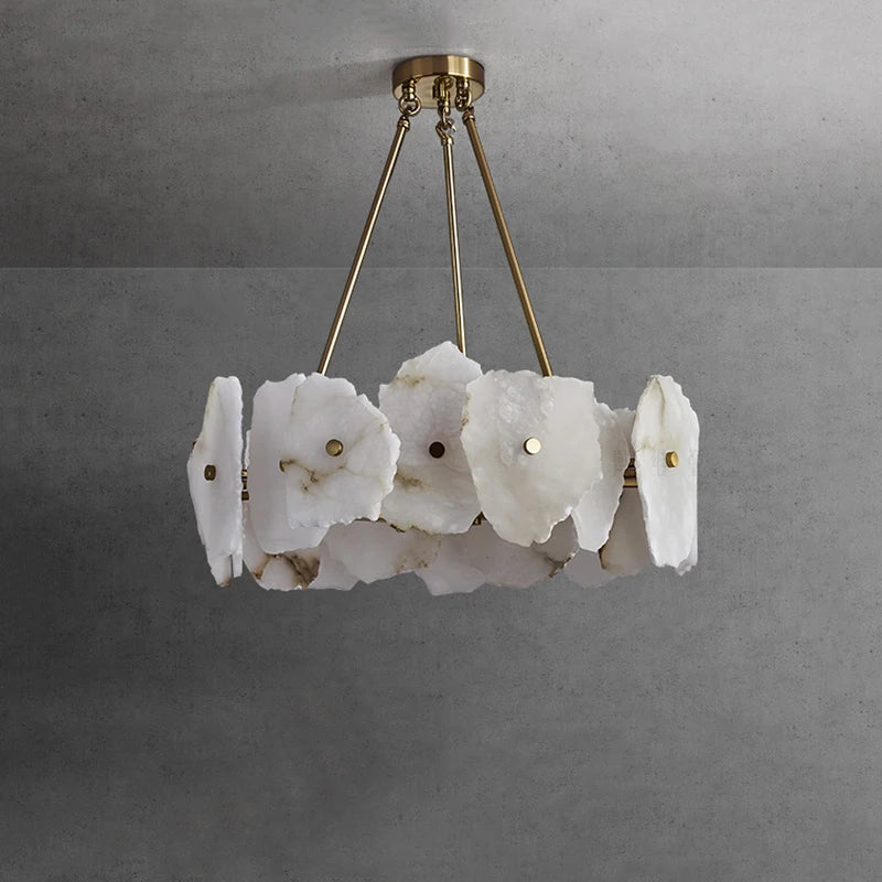 lustre en marbre naturel de luxe led pour bar et restaurant - vue 5 sur 6