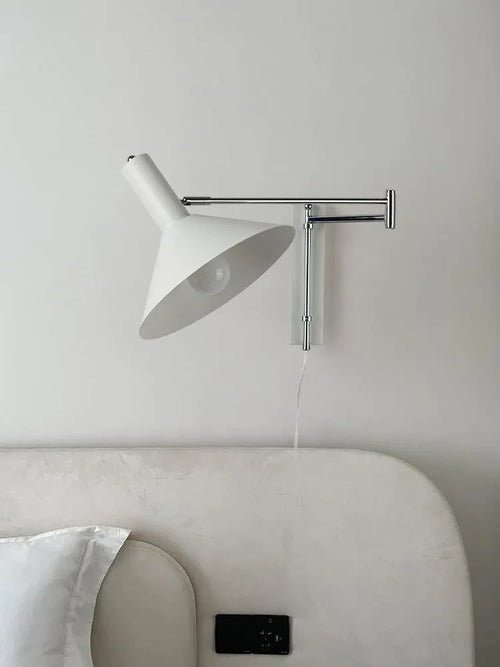 applique murale led vintage rotative pliante pour hôtel
