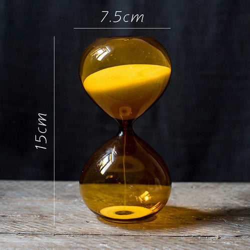 sablier en verre décoratif pour bureau et cadeau - vue 9 sur 8