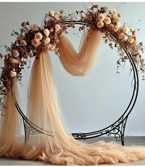 Chemin de table gaze transparente decoration mariage fete