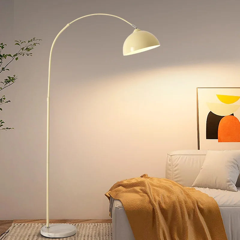 lampe de chevet moderne en tissu et marbre style européen - vue 3 sur 9