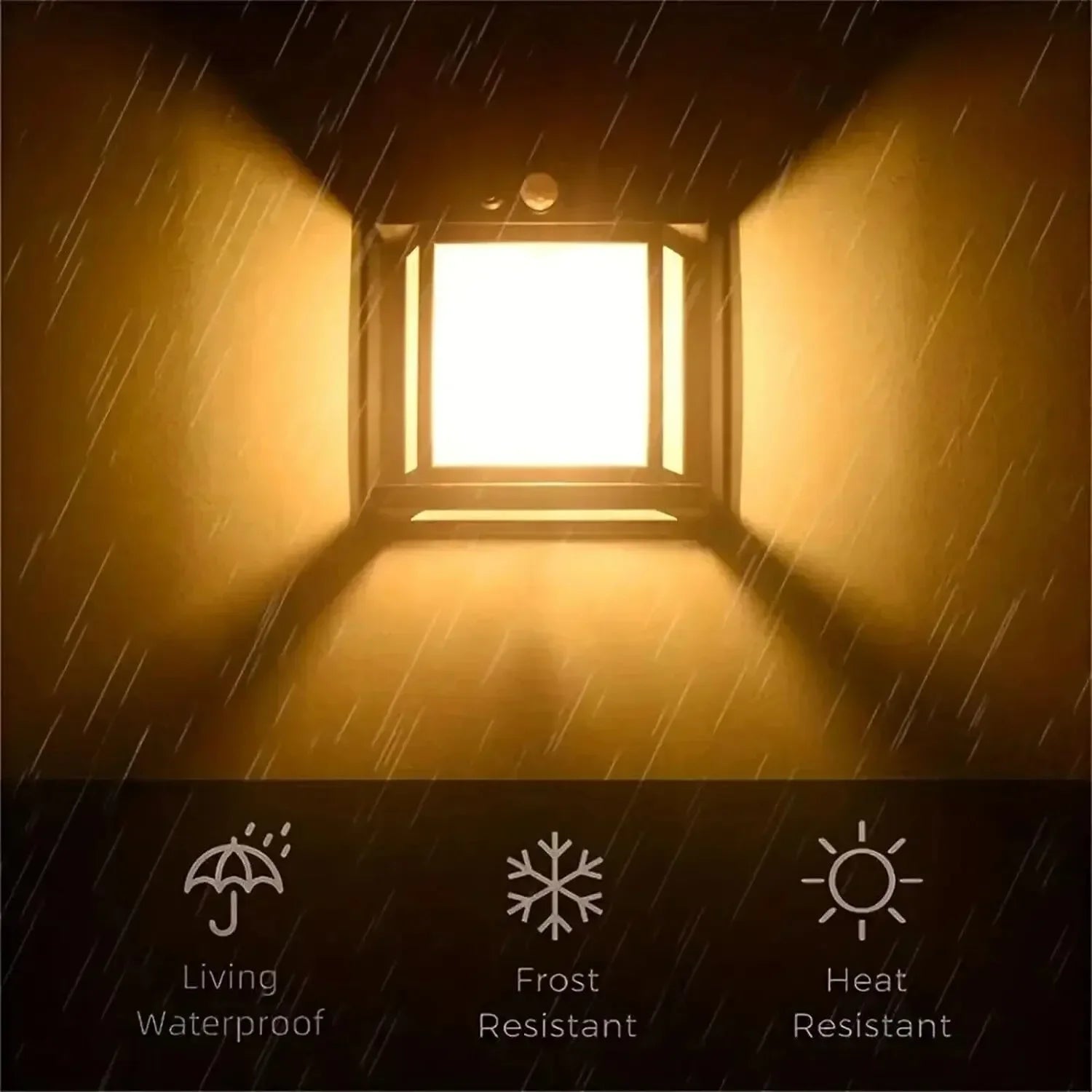 lampe de nuit solaire en tungstène trois modes étanche pour jardin - vue 9 sur 10