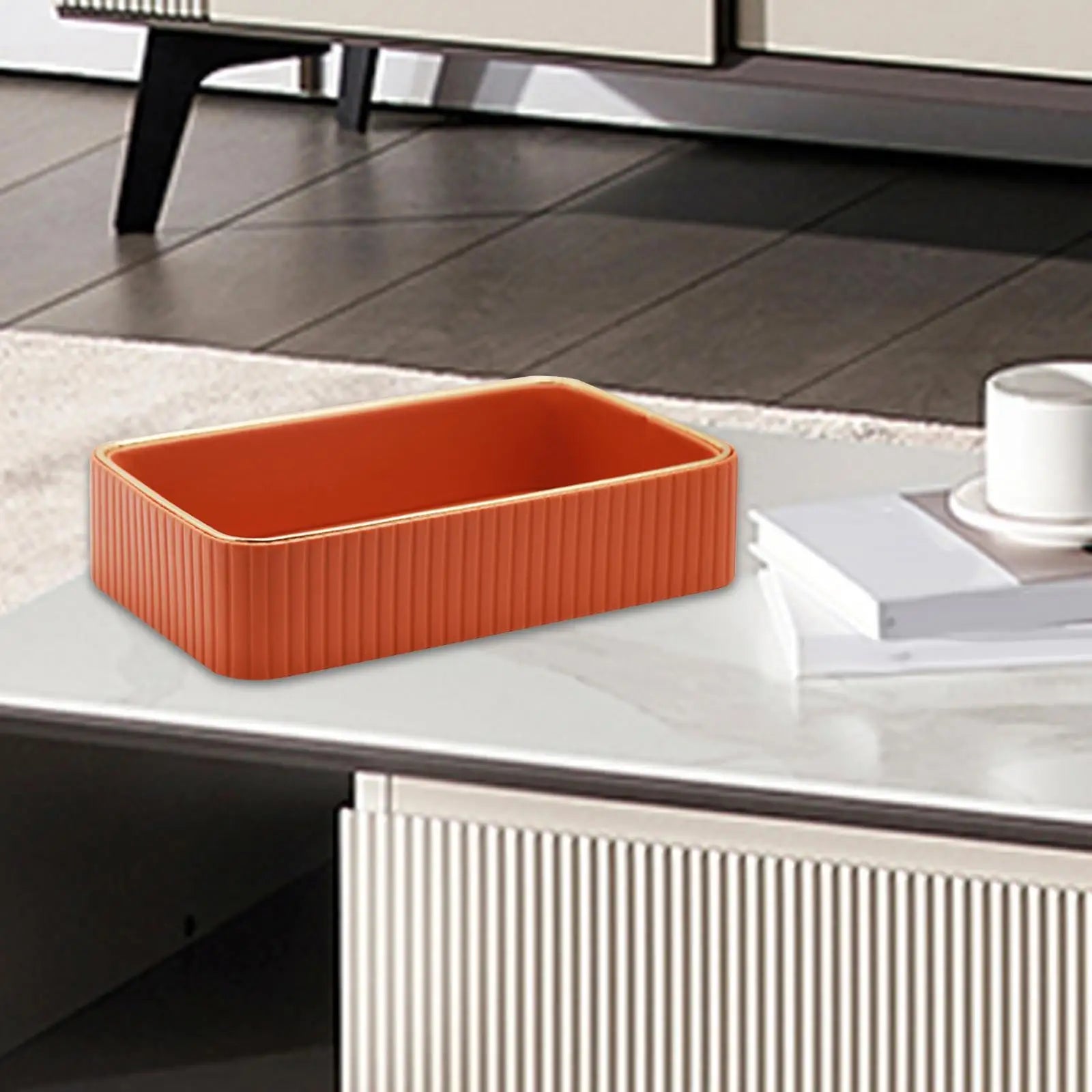 organisateur multifonction en cuir pour bureau et maison