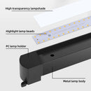 système d'éclairage sur rail magnétique à led pour décoration intérieure
