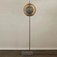 lampadaire en marbre naturel style minimaliste moderne pour intérieur élégant