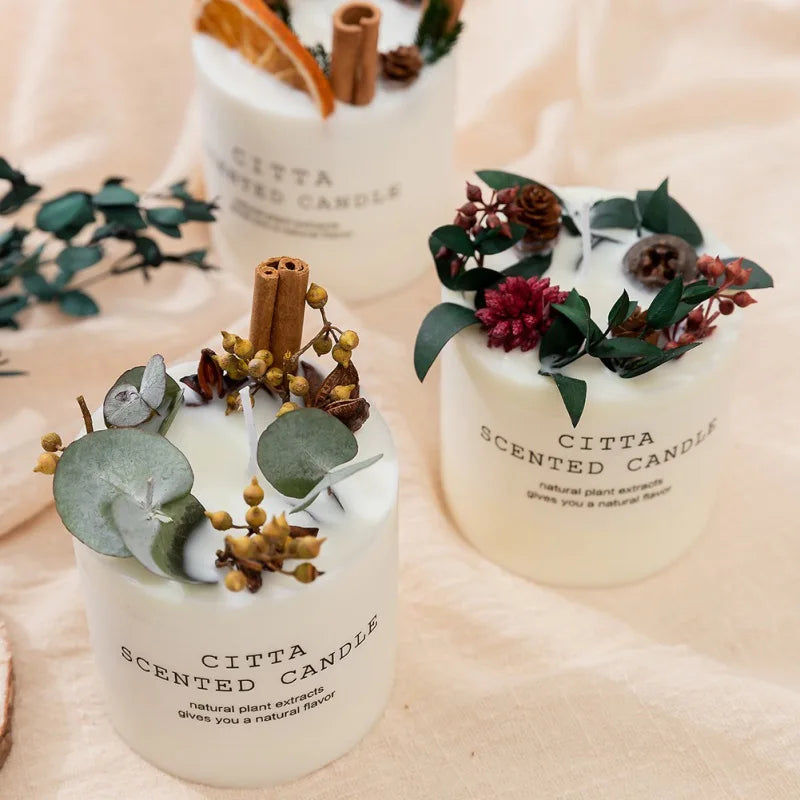 bougies d'aromathérapie romantiques en cire de soja cadeau détente anti-stress - vue 6 sur 10