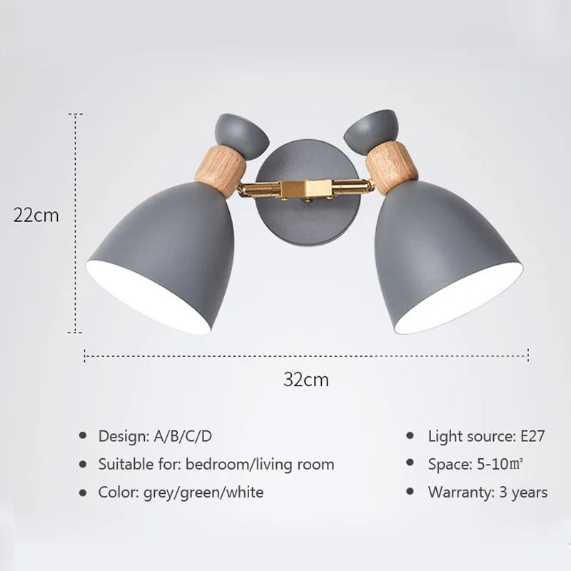 Applique murale Led de Style nordique moderne - vue 7 sur 10