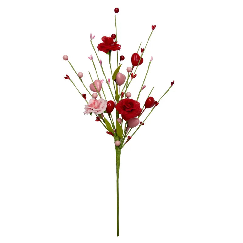 décoration florale tulipes artificielles pour la saint-valentin - vue 12 sur 12