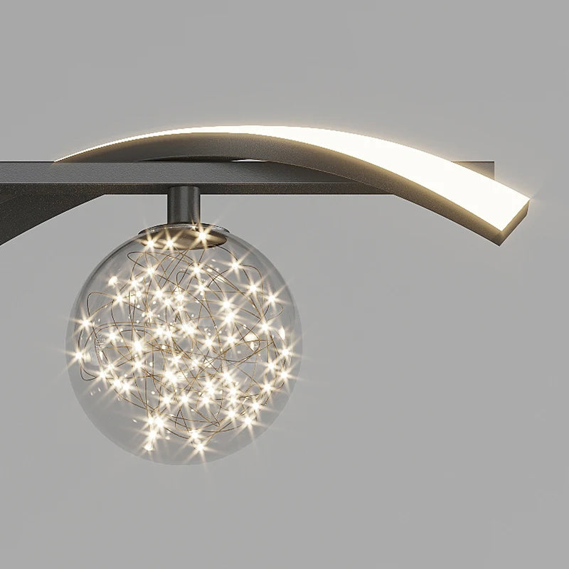 Modern Full Star Dining Room Chandelier Living Room, Kitchen Dining Table, Bedroom Office Gold Decorative Lighting Chandelier - vue 6 sur 8