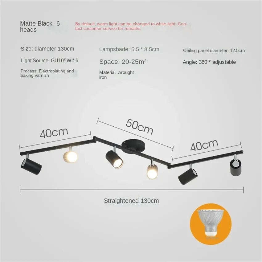 plafonnier à spots Led - vue 5 sur 23