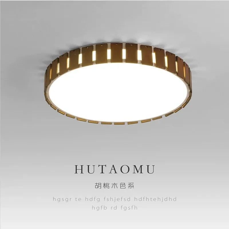 Plafonnier rond Tatami chambre principale lumière lampes d'étude de salon simples