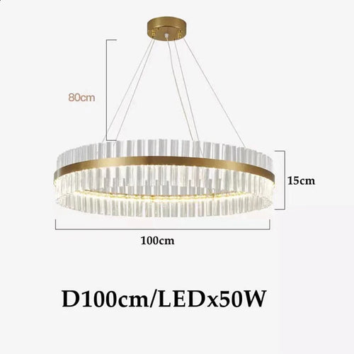 lustre led moderne en cristal pour un éclairage élégant - vue 15 sur 15