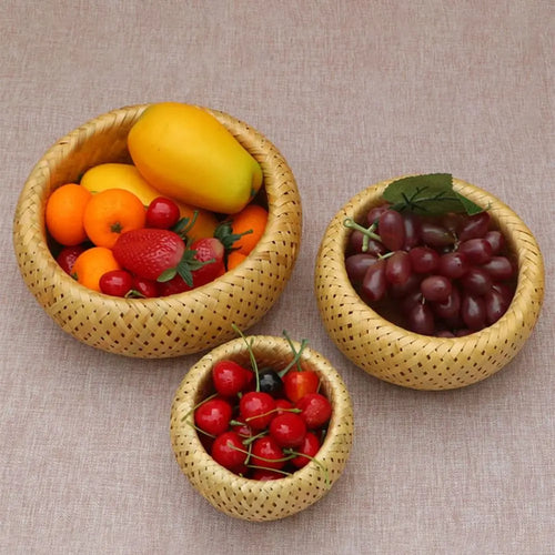 panier rond pour rangement légumes bonbons collations et outils - vue 3 sur 6