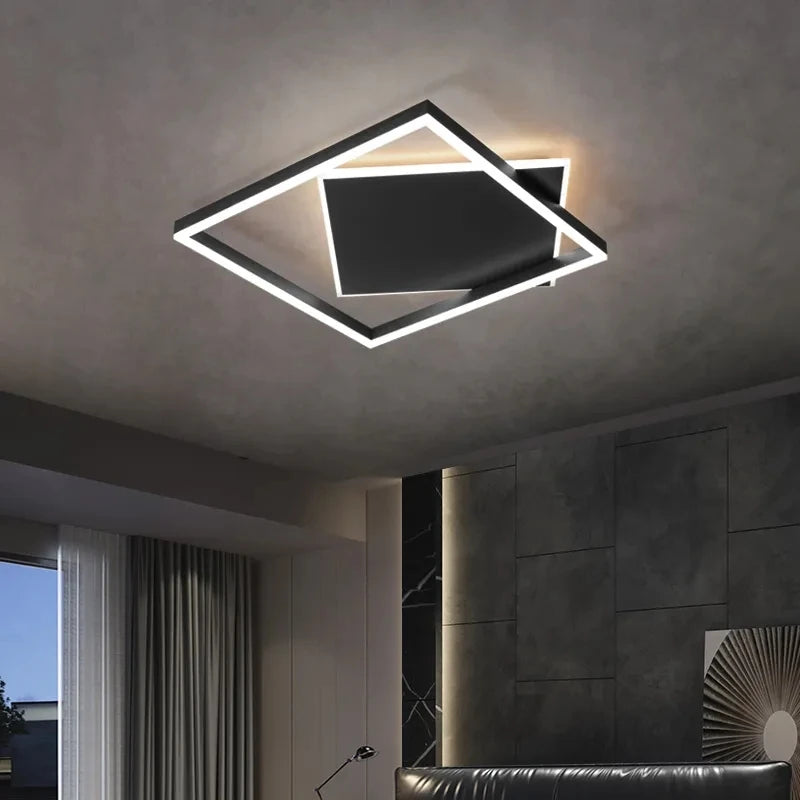 plafonnier moderne à leds pour éclairage intérieur décoration