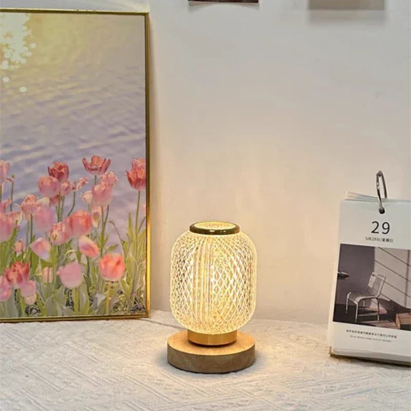 lampe à poser en cristal led rechargeable pour décoration intérieure - vue 5 sur 7