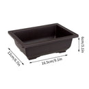 pots de fleurs rectangulaires imitation argile pour jardin extérieur