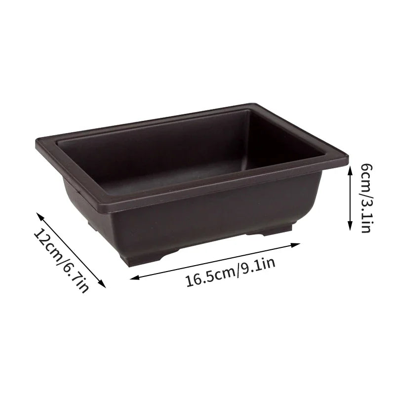 pots de fleurs rectangulaires imitation argile pour jardin extérieur - vue 22 sur 30