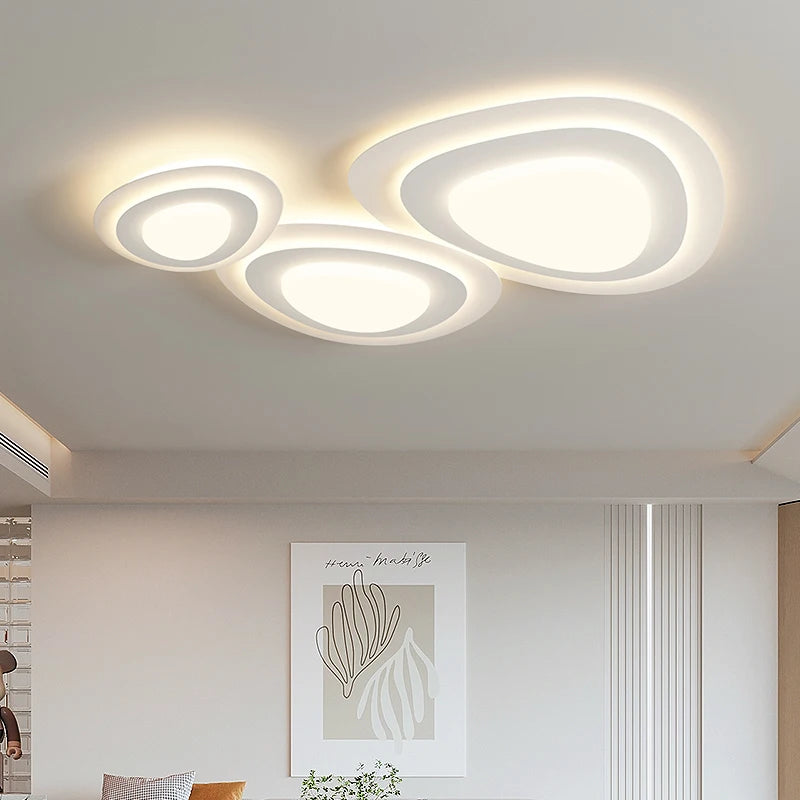 lustre qiyimei en forme de triangle luminaires éclairage intérieur