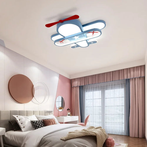 lustre avion pour chambre d'enfant décoration créative nordique